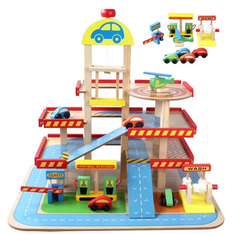 Kids Play House Public Garage 9 pcs