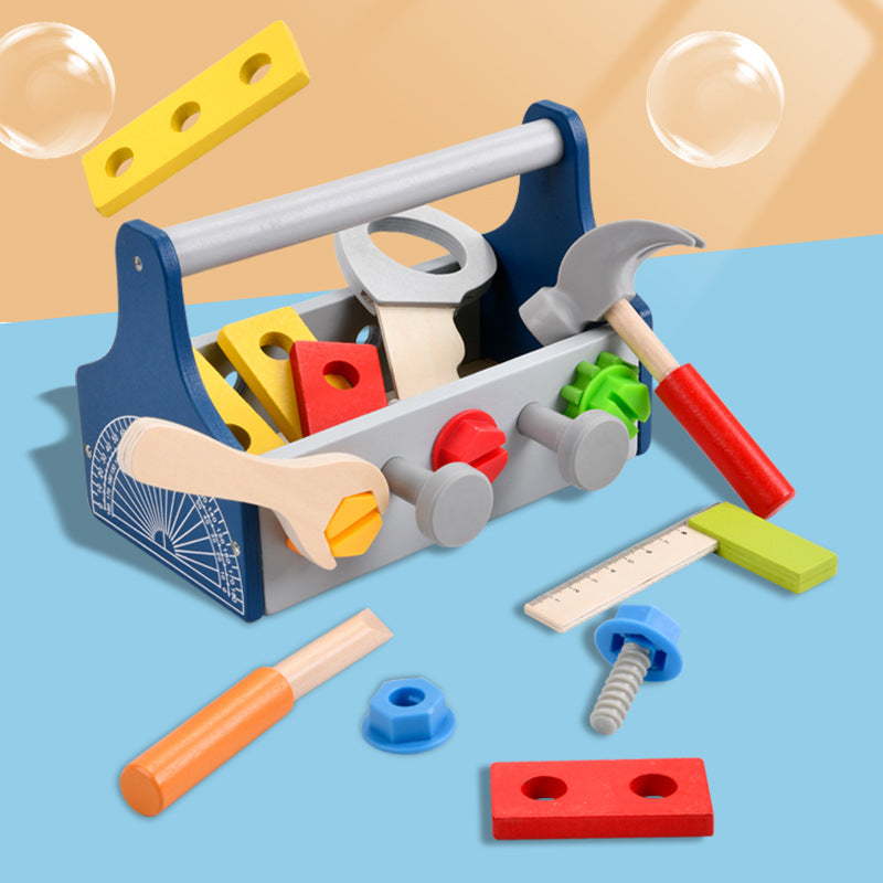 Kids Wooden Portable Screw Tool