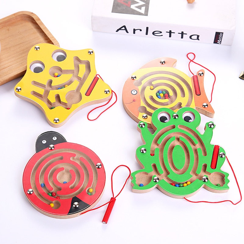 Montessori Wooden Labyrinth Toy