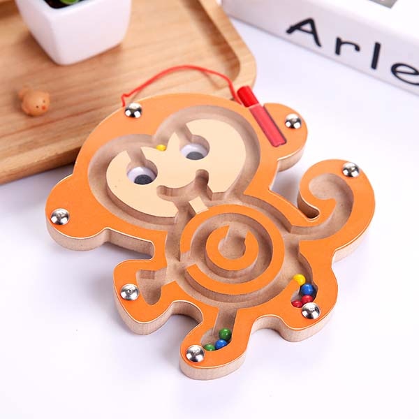 Montessori Wooden Labyrinth Toy