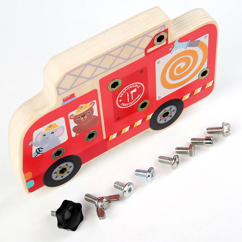 Kids Montessori Fire Truck Toy