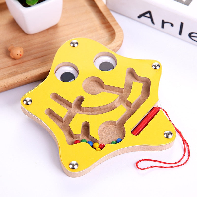 Montessori Wooden Labyrinth Toy