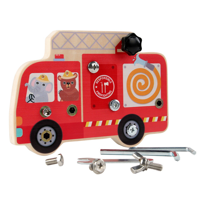 Kids Montessori Fire Truck Toy