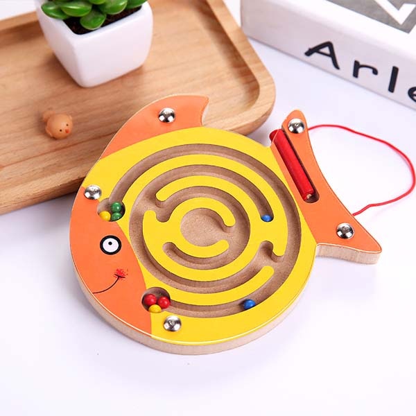 Montessori Wooden Labyrinth Toy