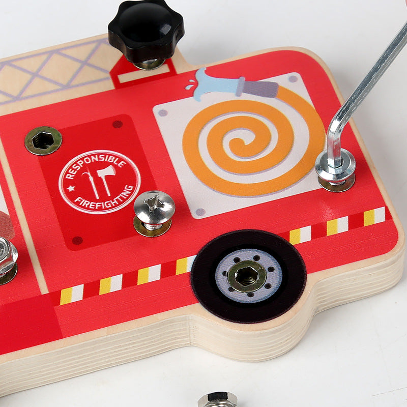 Kids Montessori Fire Truck Toy