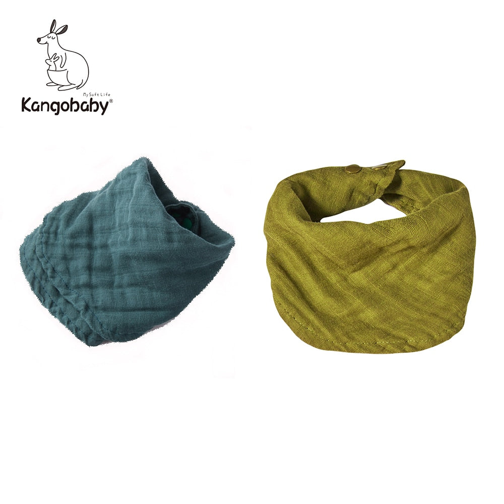 4pcs Muslin Scarf Bib Fashion Design