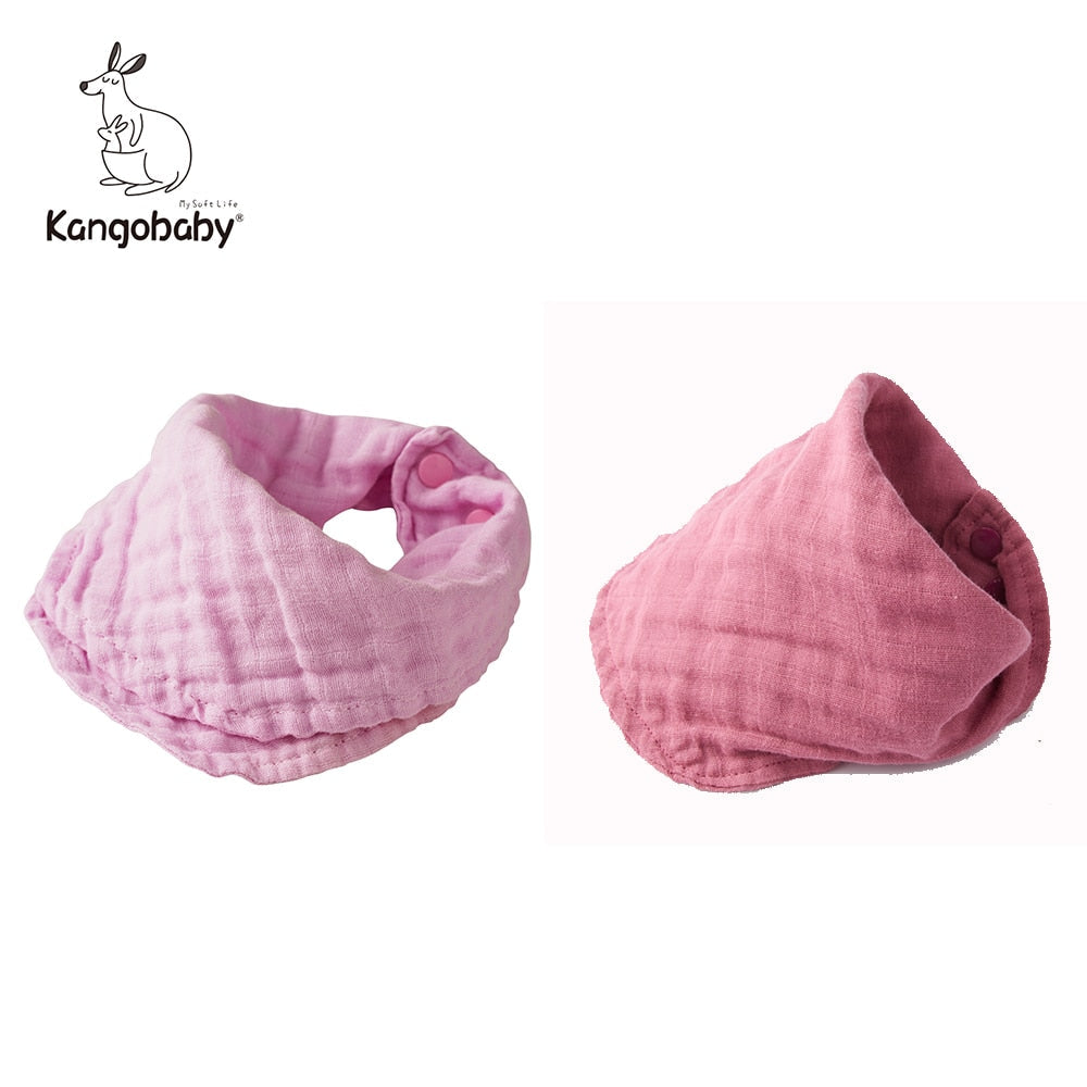 4pcs Muslin Scarf Bib Fashion Design