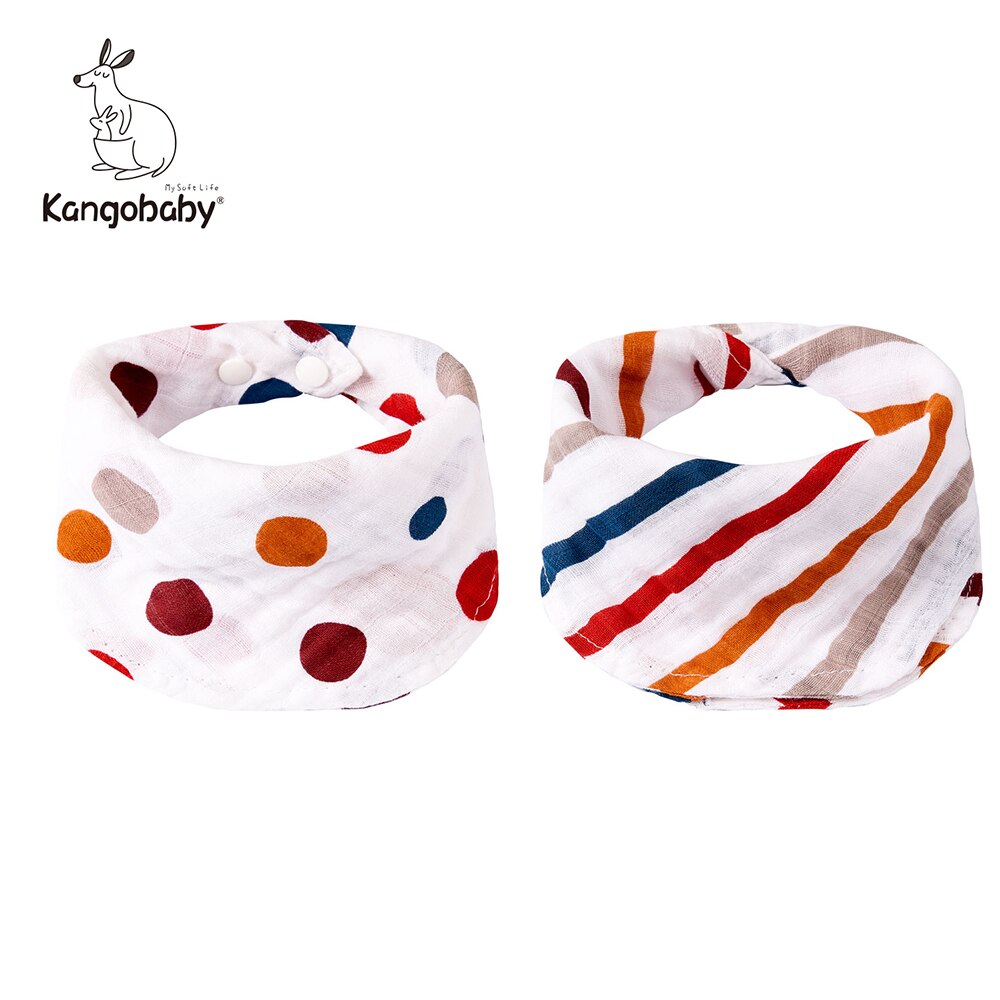 4pcs Muslin Scarf Bib Fashion Design