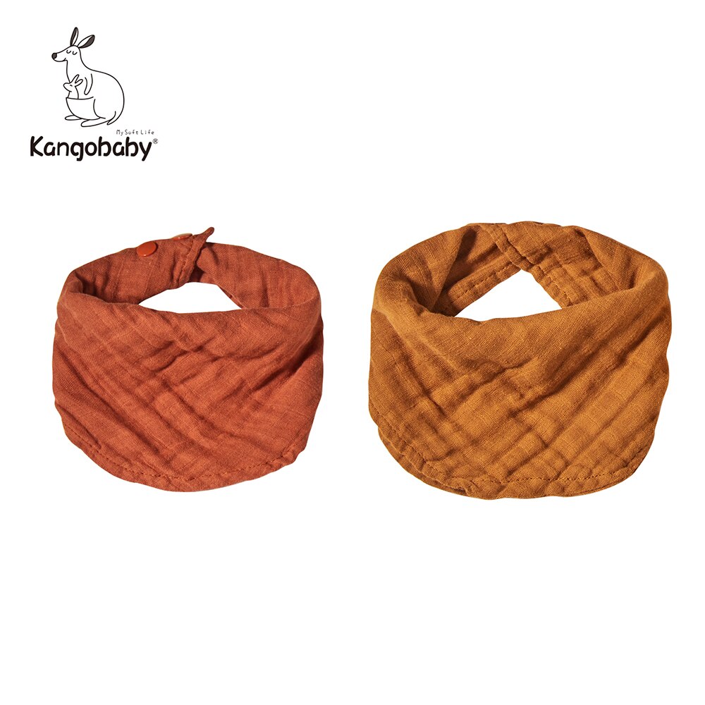 4pcs Muslin Scarf Bib Fashion Design