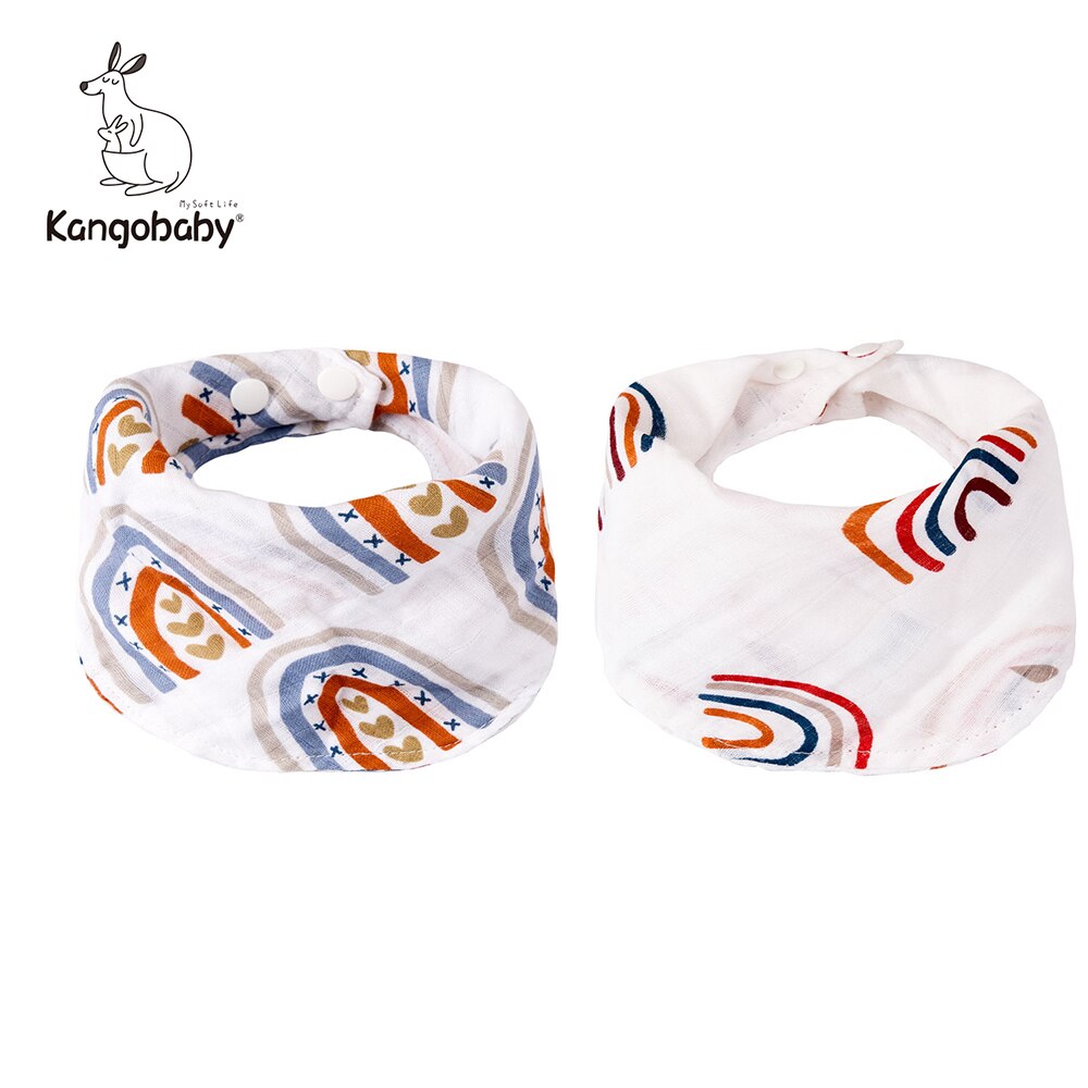 4pcs Muslin Scarf Bib Fashion Design